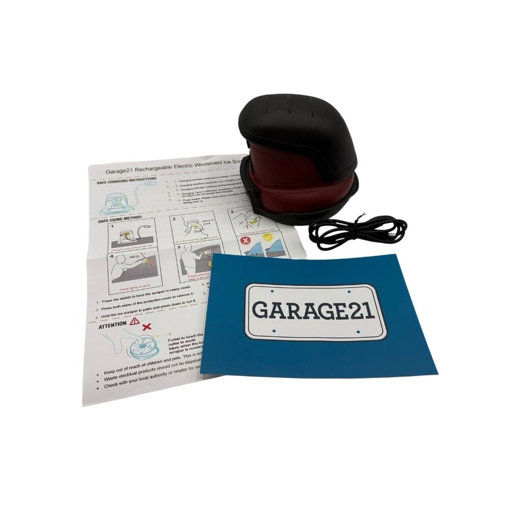 Garage21 Rechargeable Electric Windshield Ice Scraper USB Type C New In Box